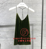 Little Faye ED counter 2021 autumn EBA3VET003 velvet vest sexy sling 1099