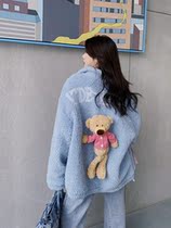 13DeMarzo Lamb hair coat loose sweet age three-dimensional dress bear cotton coat female 2020 winter New Products