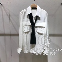 Little Fayette MO counter 2021 autumn MBA3SHT007 tie work pocket shirt top 1699