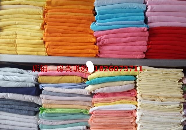 Knitting cloth cloth in summer Khan cloth head is pure cotton unilateral knitting T - shirt cloth