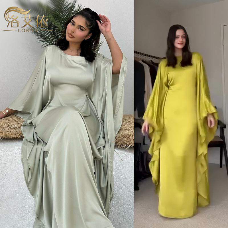 2025 Women's Clothing Aliexpress Amazon Spring/Summer Party Glitter Fabric Dress Robe Travel