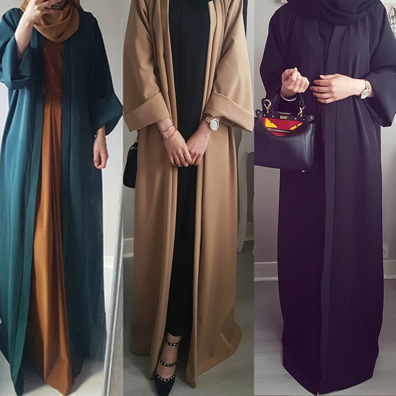 Pakistan's New Women's Clothing Amazon Women's Robe Solid Color Cardigan Dress Cardigan Robe Pakistan's New Women's Clothing Amazon Women's Robe Solid Color Cardigan Dress Cardigan Robe