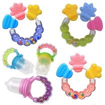 Butter Baby Baby Baby Baby tooth gum child bite music pure natural silicone Bell baby fruit and vegetable bite bag