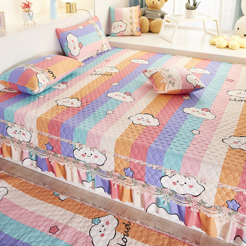 Tatami large-bed cover cushion laminated with cotton bed cover Four Seasons Bed Sheets Large Kang Single Kang Mat Rural Kang Hood Pit Cover Anti Slip