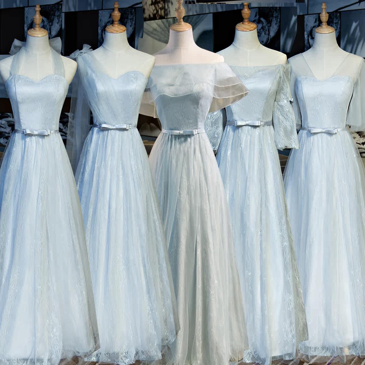 Robe de soirée manchon de cloche - Ref 3210730 Image 5