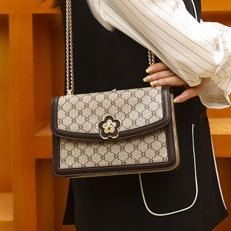 French DUDK women's bag light luxury brand 2022 new high-end high-end retro small square bag shoulder messenger bag tide