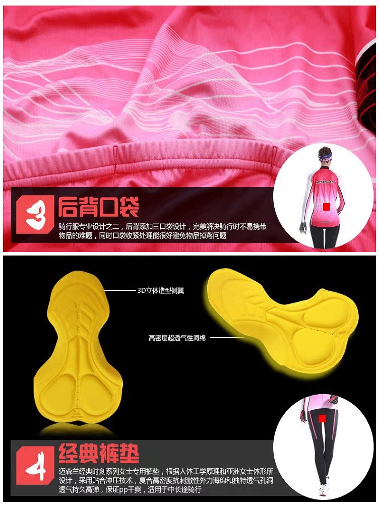 Tenue de cyclisme femme MYSENLAN - Ref 2216044 Image 55