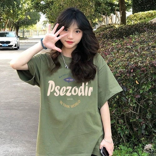 Ретро сиреневая летняя футболка с коротким рукавом, в американском стиле, короткий рукав