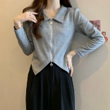 Приятная телу весенняя короткая футболка, 2024 года, в западном стиле