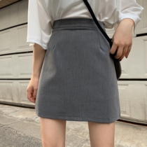 High waist a half body dress Women Summer 2022 new Korean version 100 hitch skinny student package Hip Skirt Tight small short dress