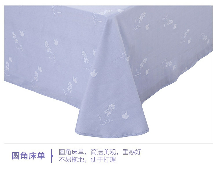 Thủy dệt bông in denim vải giường tép chăn tươi như hoa 2019 mới - Bộ đồ giường bốn mảnh bộ ga giường