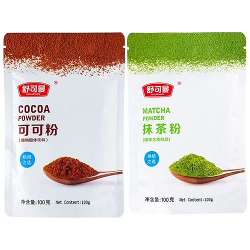 Schoeman Cocoa Matcha Powder Pusnse Milk Tea Pure Pureed Порош