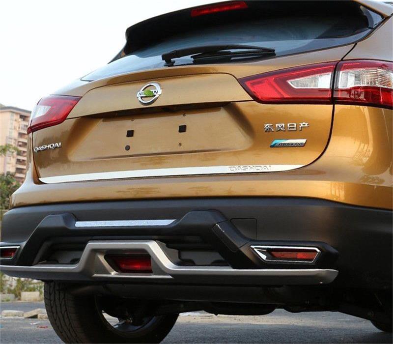 Suitable for 16-25 Nissan Qashqai Modified Special Stainless Steel Tailgate Trim Trunk Bright Strip Anti-Scratch Strip