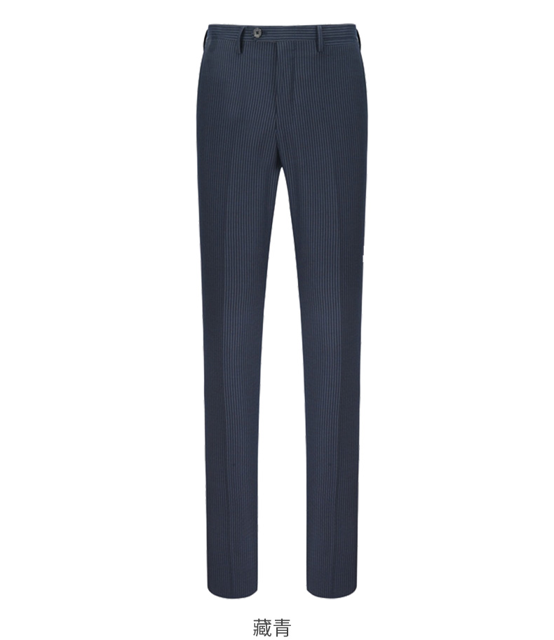 Bộ đồ vest nam Romon / Romeg Suit sọc xanh Slim Fit Người đàn ông phù hợp nhất Trang phục phù hợp với nam sơ mi nam