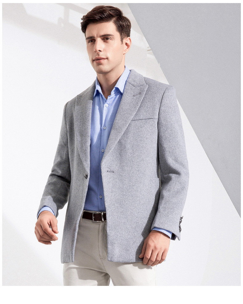 Áo khoác len đơn cho nam Romon / Romon Áo khoác len đơn giản cho người trung niên áo vest nam đẹp