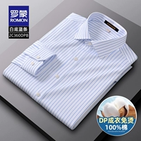 2C360DPB белый фон с синими полосками [длинные рукава без карманов]