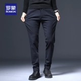 Зимние удерживающие тепло джинсы с начесом, универсальные штаны, свободный прямой крой