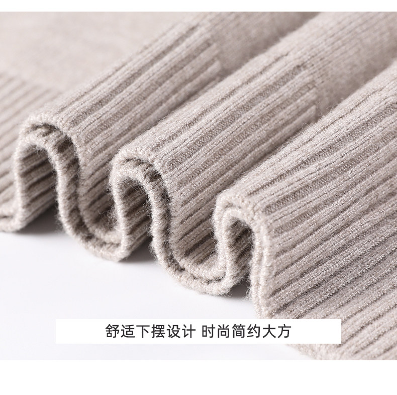 Универсальный осенний удерживающий тепло трикотажный свитер Romon / Romon 