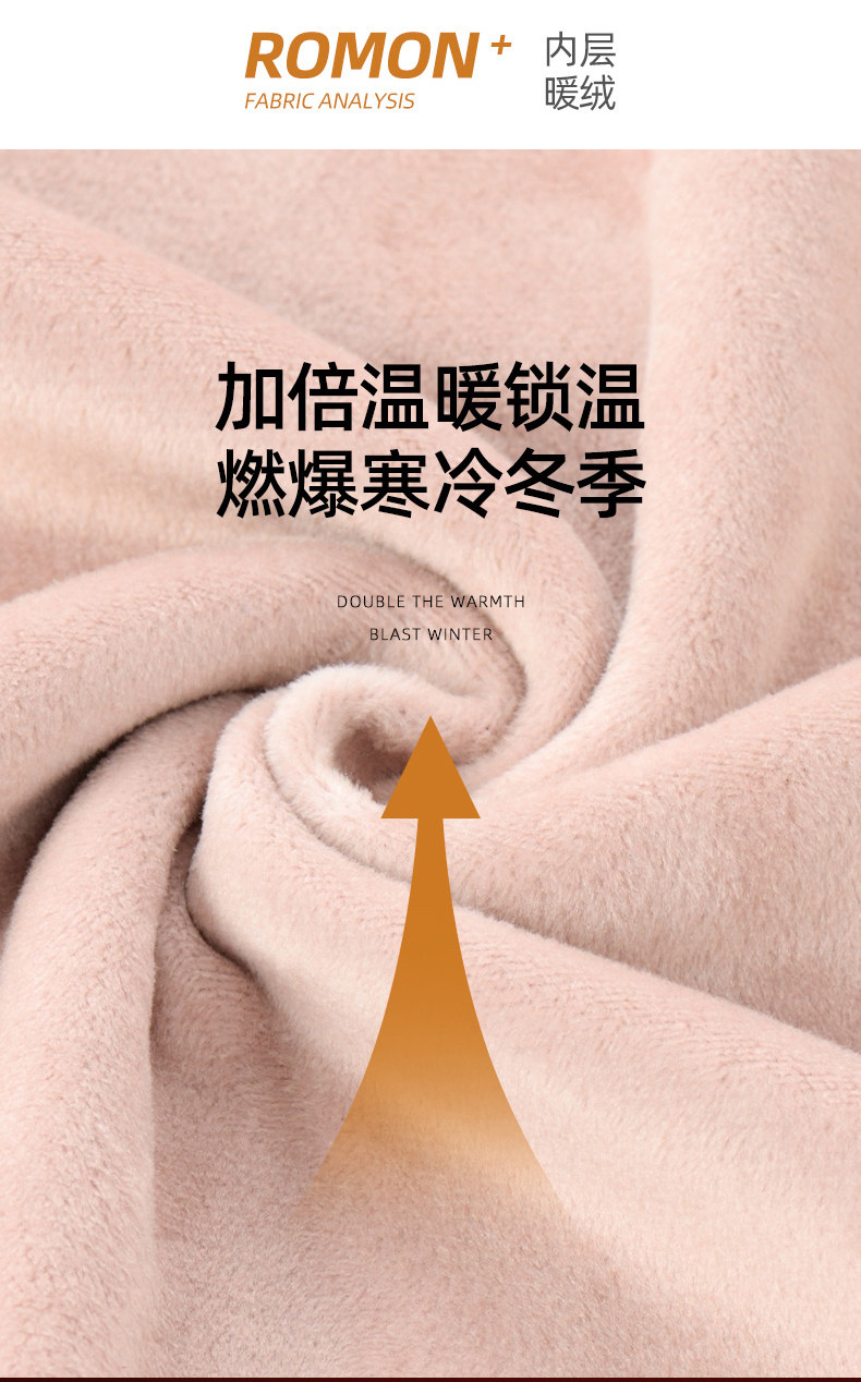 罗蒙 22年秋季款 加绒加厚假两件男式针织衫 天猫优惠券折后￥89包邮（￥309-220）多色可选