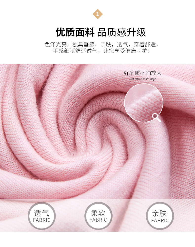 罗蒙 女士 100%纯羊毛 双层翻领针织衫 图5