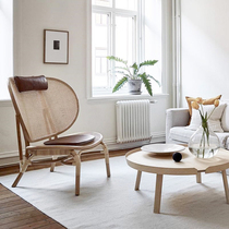 Rattan sofa chair living room rattan chair home lazy leisure chair back chair balcony rattan chair leisure chair single