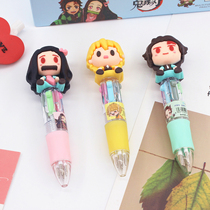 Multi-color ballpoint pen Color by moving atomic pen Four-color pen Student Versatile Oil Pen Writing Tool Hand Ledger 4 Color