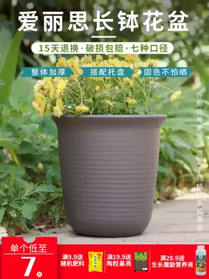 IRIS resin long flowerpot succulent plant combination potted balcony vegetable imitation ceramic plastic large flowerpot
