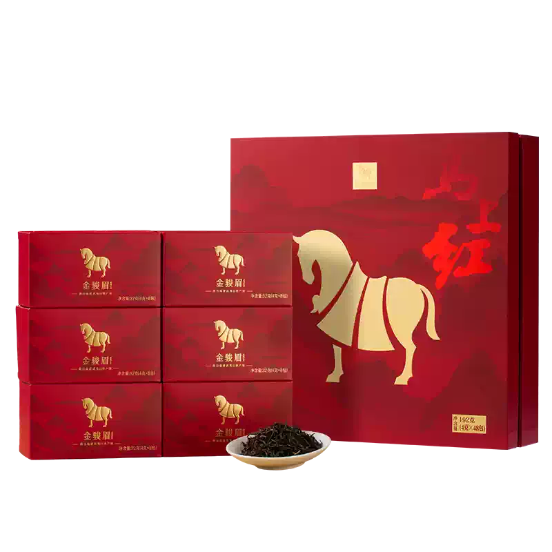 八马茶业武夷金骏眉红茶特级蜜香送礼礼盒192克装