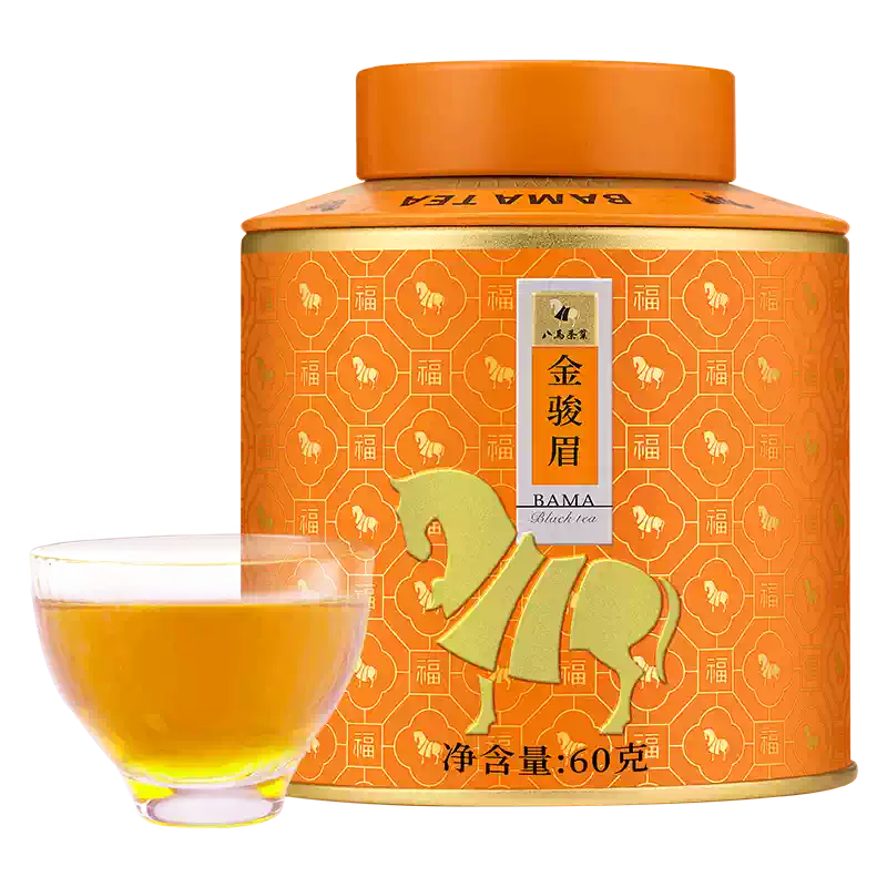 八马茶业武夷特级金骏眉红茶自己喝罐装散茶