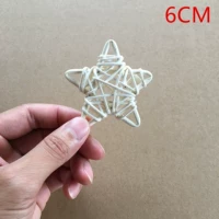 6 -сантиметровая звезда риса белая пентаграмма