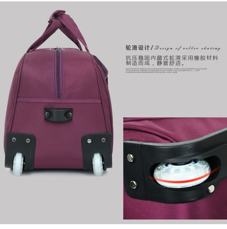 Xe đẩy túi du lịch nam giới và phụ nữ túi du lịch xách tay công suất lớn túi hành lý chassis bag folding du lịch ngắn túi túi du lịch loại lớn