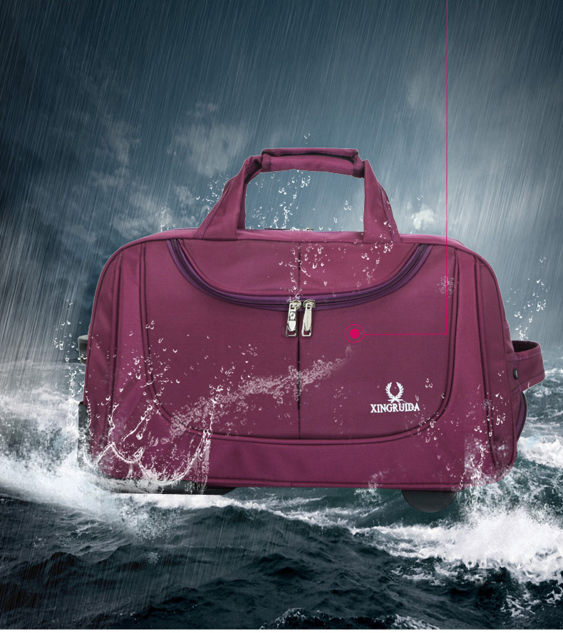 Xe đẩy túi du lịch nam giới và phụ nữ túi du lịch xách tay công suất lớn túi hành lý chassis bag folding du lịch ngắn túi túi du lịch loại lớn