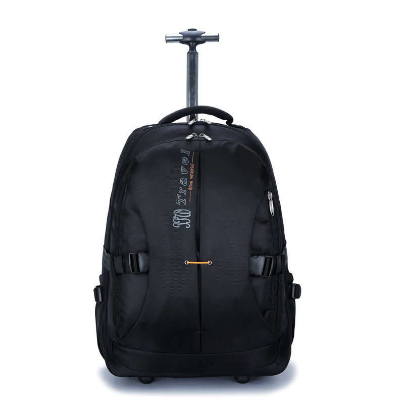Double shoulder trolley bag Large capacity travel backpack bag business boarding men and women anti-splashing travel hand luggage luggage bag