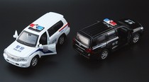 The Garage 1:32 Toyota RAND Cool Luther Police Car Sound Light Back Force Little Car Children Toys 32134 boxed
