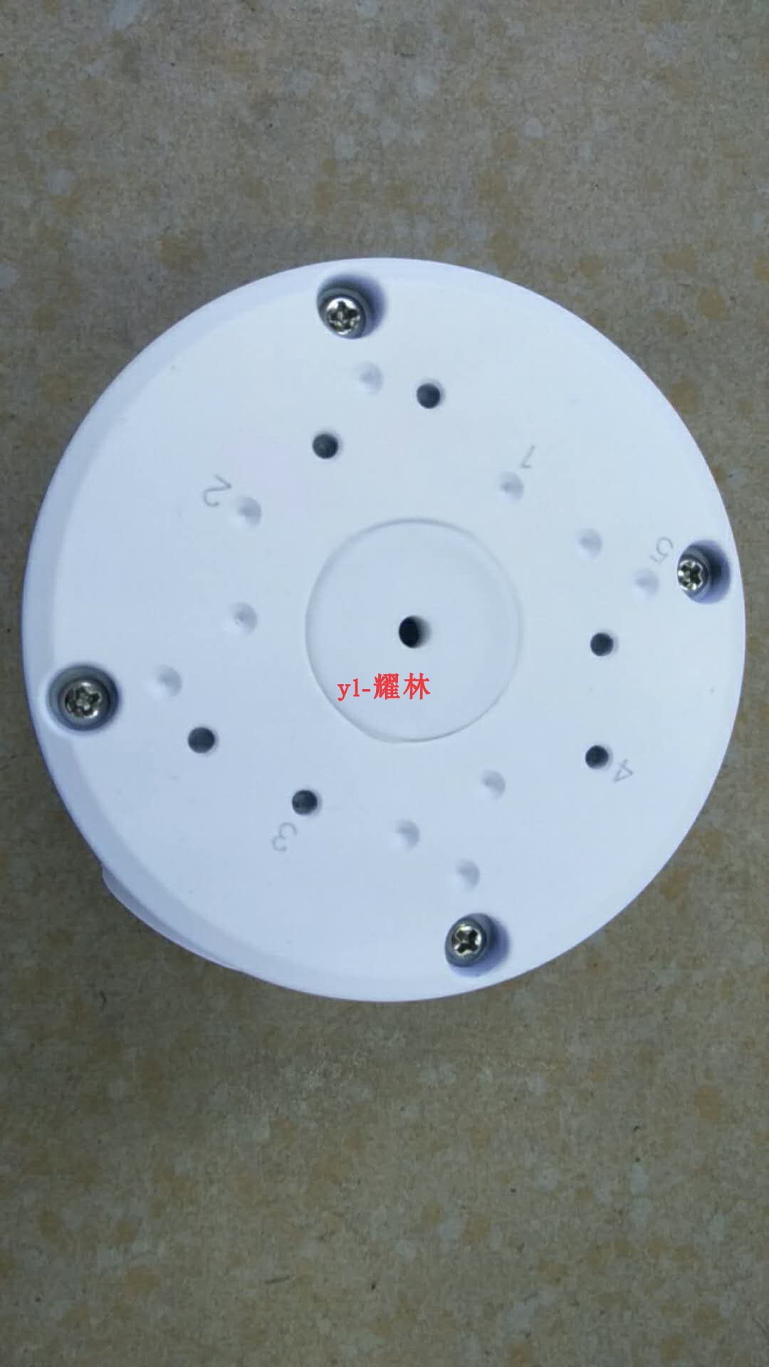 Monitoring hemisphere hoisting aluminum alloy ceiling hemisphere hidden wiring box general Haikang white aluminum alloy hidden wiring box