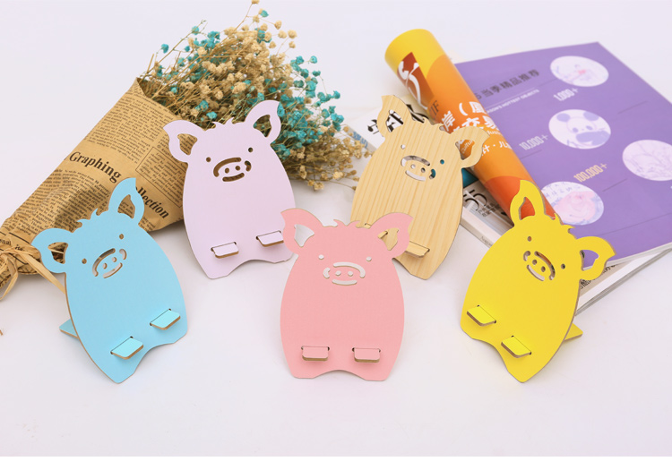 Gấp di động lười biếng khung dễ thương phim hoạt hình đầu giường điện thoại di động khung máy tính để bàn phổ khung gỗ - Phụ kiện điện thoại di động ốp lưng xiaomi redmi note 10 pro