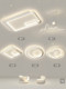 Minimalist Living Room Main Light, Modern and Simple 2025 New Model, Elegant Led Eye-Protection Ceiling Light Fixture, Whole House Package Set