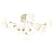 French-Style Ceiling Light for Living Room, Cream Style, Simple Living Room Ceiling Light, Bedroom Warm Floral Lighting Fixture, 2023 New Model