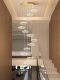 Staircase Chandelier Lotus Leaf Lamp for Open-Air Mezzanine Villa Loft Apartment Light Luxury Hollow Duplex Living Room Large Chandelier