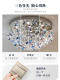 French-Style Light Luxury Master Bedroom Lamp, Crystal Ceiling Lamp, Mid-Century Style, High-End Villa Study Room Eye-Protection Lamp, Balcony Room
