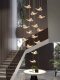 Staircase Light, Long Pendant Light, Villa Duplex Crystal Light, Bedside Butterfly Creative Chandelier, Corridor Light, Light Luxury Modern Minimalist Pendant Light