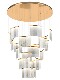 Chandelier for Duplex Villa, Long Chandelier for Stairwell, Rotating Suspended Light, Light Luxury Cloud Pattern Lamp, Artistic High-End Large Living Room Lamp