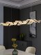 Sales Department Hotel Lobby Front Desk Bar Counter Lamp Long Strip Art Decoration Restaurant Galaxy Starry Sky Simple Streamer Chandelier