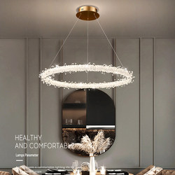 Living Room Lamp, Girl's Light Luxury 2023 New Model, Warm Master Bedroom Lamp, Romantic and Stylish Dining Room Crystal Chandelier