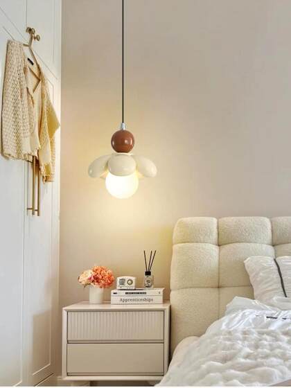Walkway Lights, Corridor Lights, Simple and Creative Cream-Style Flower Decorations, Romantic and Warm Bedroom Bedside Lamps, Entrance Wall Lamps