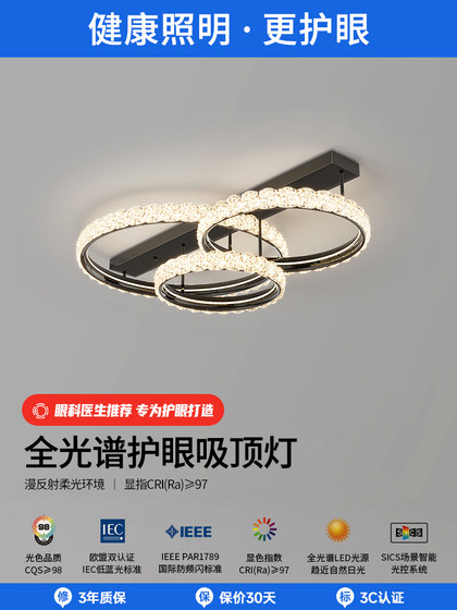 2025 New Living Room Lamp Italian Minimalist High-End Main Lamp Atmospheric Light Luxury Ceiling Lamp Whole House Package Combination