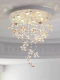 French-Style Light Luxury Butterfly Crystal Chandelier 2026 New Model, High-End, Simple and Elegant, Ceiling Light Fixture for Children's Room and Bedroom