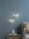 Butterfly Chandelier Bedroom Bedside Chandelier Creative Light Luxury Personality Foyer Entrance Light Girl's Master Bedroom Double-Head Pendant Light