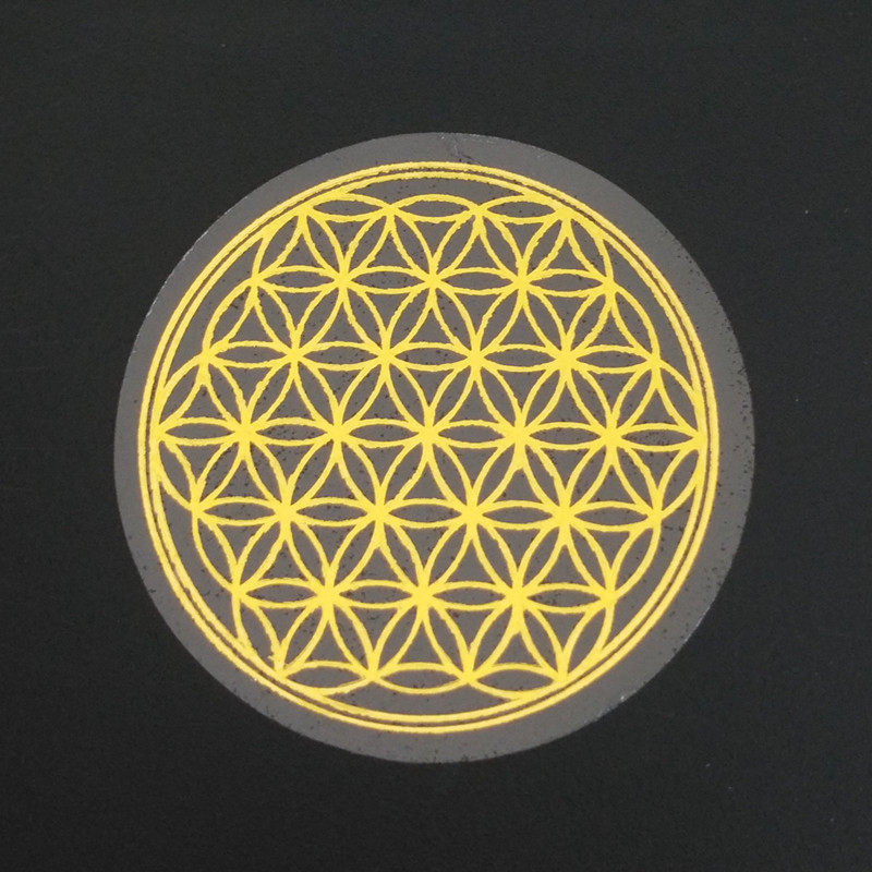 Flower of Life Transparent Bronzing Sticker Ancient Egypt Flower of Life Geometric Pattern Cleaning Sticker