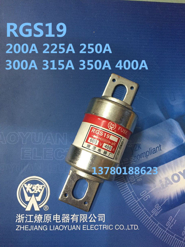 RGS19 -250A 300A 315A 400A 400A Fast fuse Zhejiang Prairie Electric Appliances